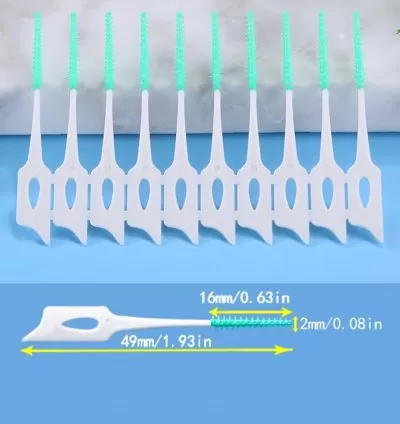 Dual-Use Interdental Brushes & Dental Picks (300 Pcs)